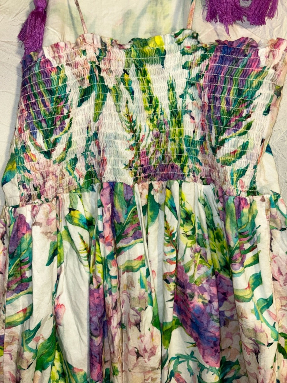 Sophie Catalou  Floral High-Low Sundress -excellent condition  floral print 12 - Picture 8 of 9